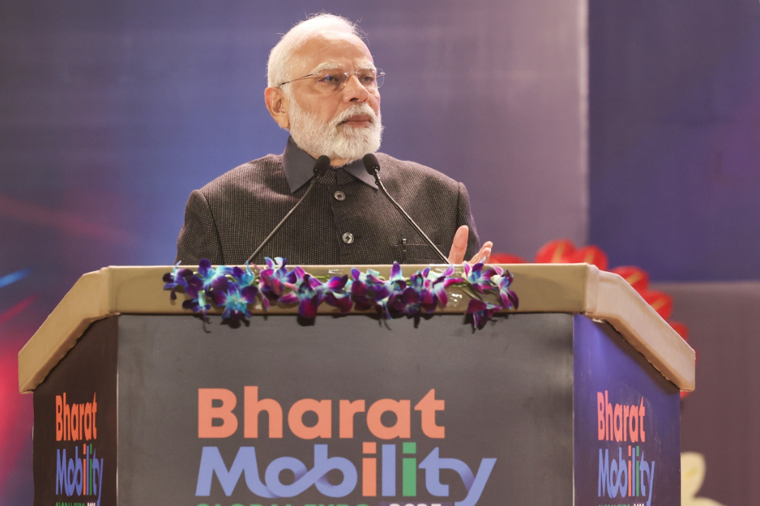 PM Modi inaugurates six-day Bharat Mobility Global Expo 2025 at Bharat Mandapam in New Delhi 