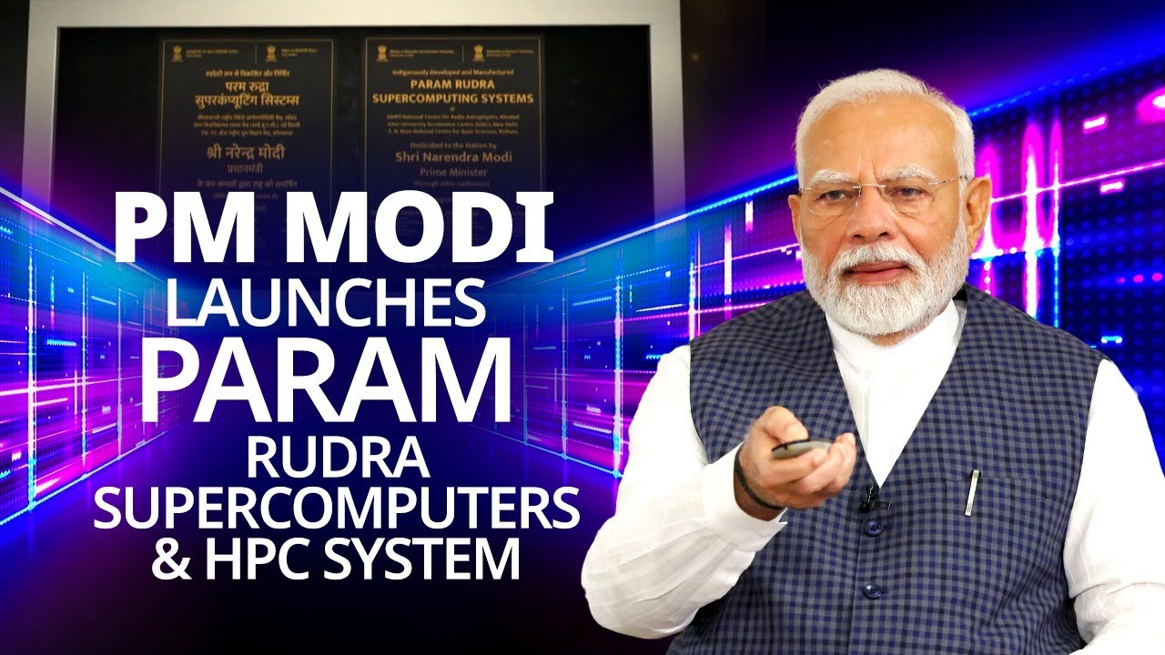 PM Modi dedicates to the nation 3 PARAM Rudra Supercomputers to facilitate pioneering scientific reasearch