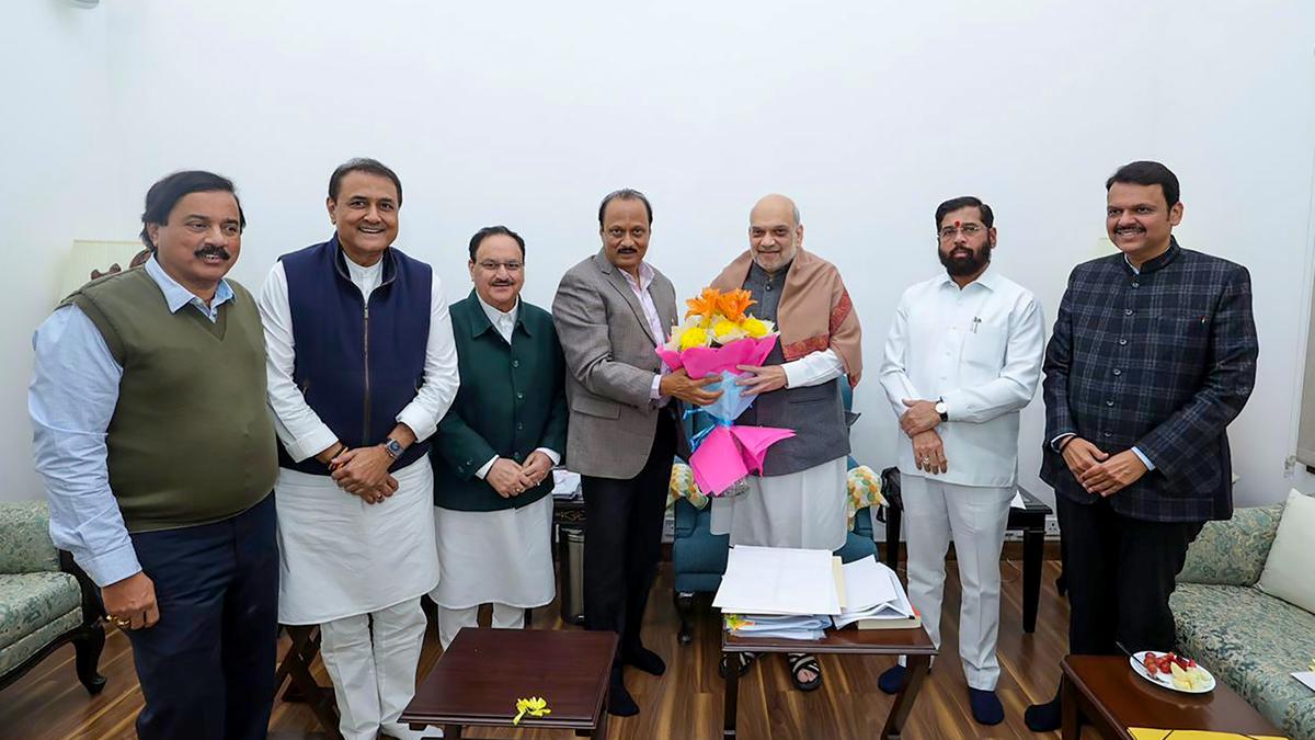 Mahayuti leaders meet Union Home Minister Amit Shah to discuss government formation in Maharashtra