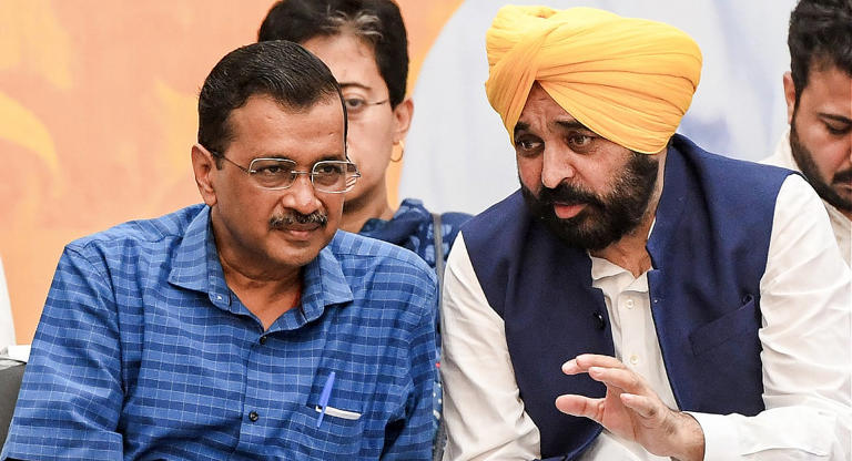 Arvind Kejriwal Meets Punjab CM, MLAs Post Delhi Poll Defeat