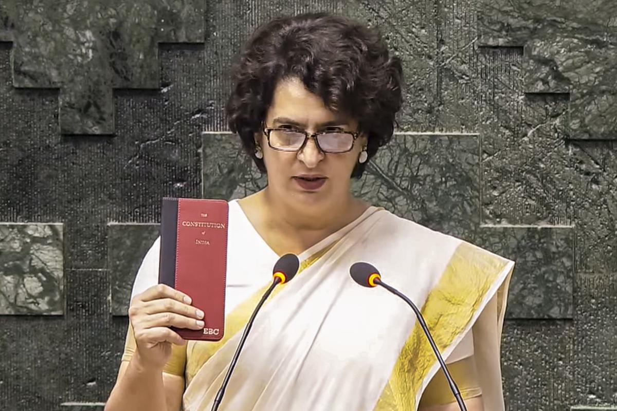 Priyanka Gandhi takes oath as Member of Parliament 