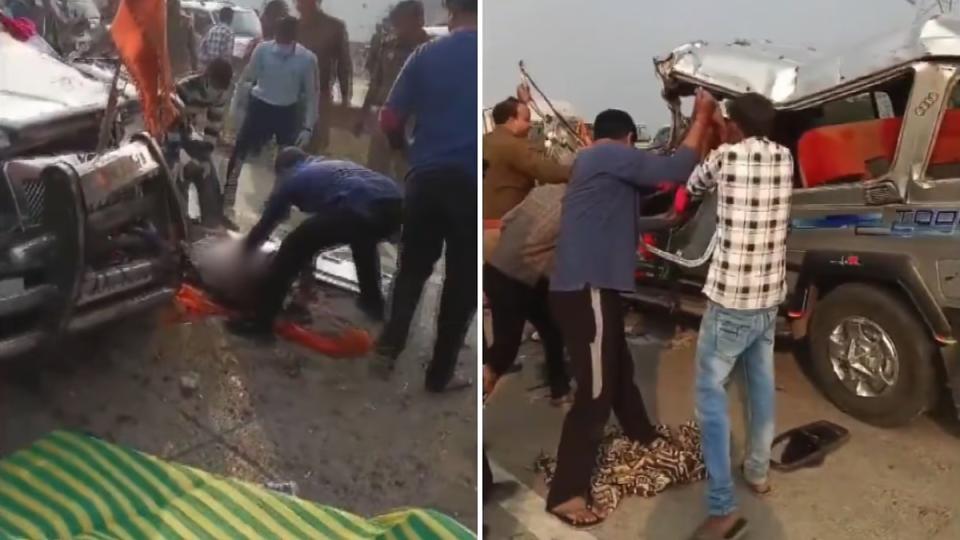  6 Devotees Killed & Several Injured In Road Accident Near Varanasi