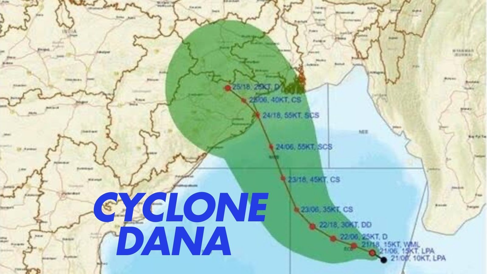 IMD issues red alert over West Bengal & Odisha due to cyclone Dana