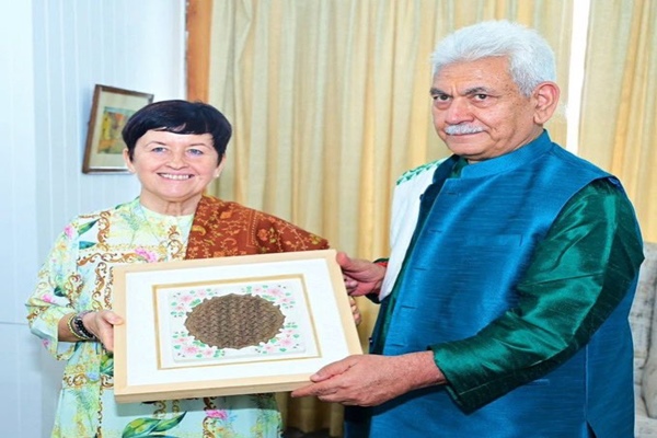 J&K LG Meets Ambassador Of Czech Republic, At Raj Bhawan, Srinagar