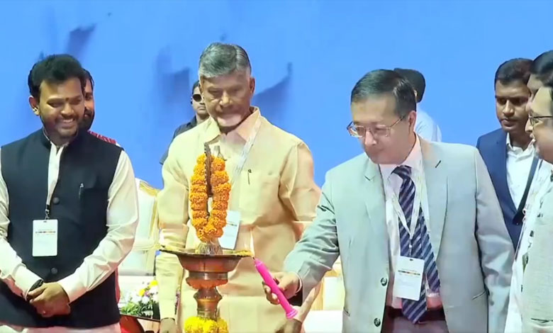 Andhra CM Naidu inaugurates national drone summit in Amaravati