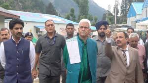 Lieutenant Governor Manoj Sinha Inspects Shri Amarnath Yatra Arrangements At Chandanwari Base Camp