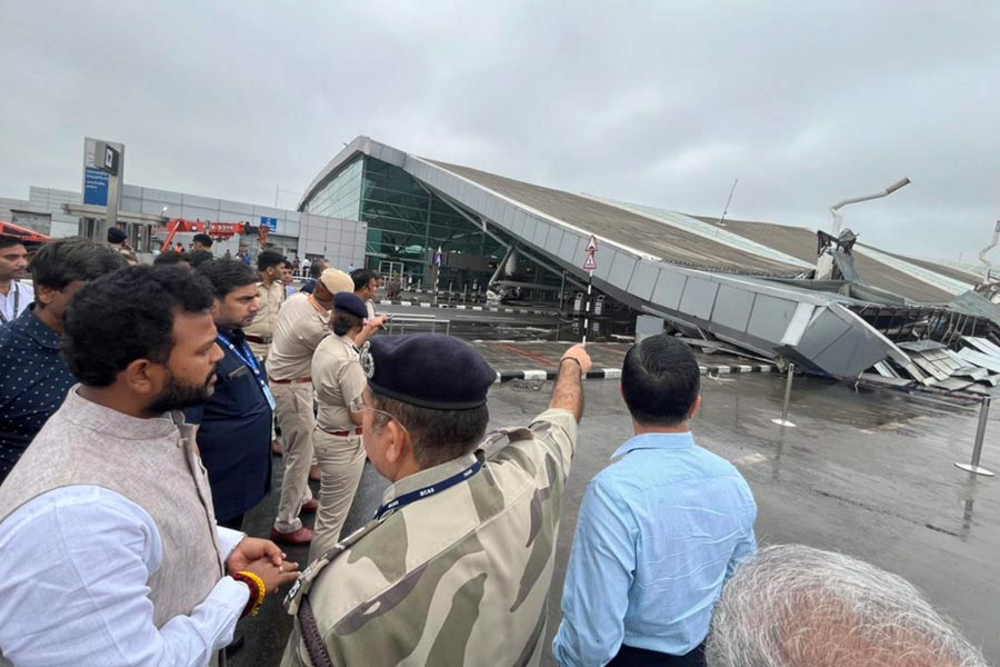 Union Minister Rammohan Naidu Inspects AOCC At IGI Airport In Delhi After Collapse Of Airport’s Terminal 1 Roof