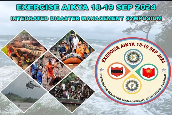 National Symposium ‘Exercise AIKYA’ on Disaster Management to Begin in Chennai