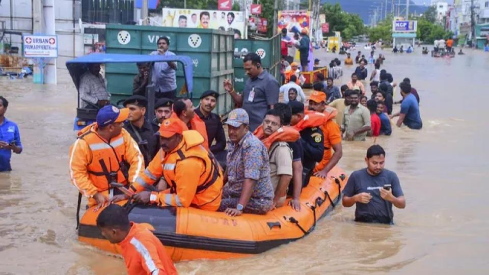 Central team visits flood-hit districts in Andhra Pradesh