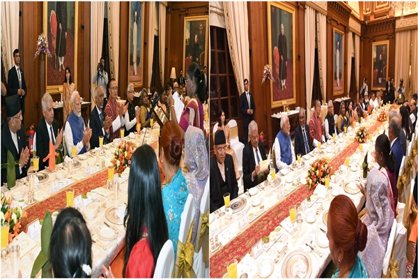 Prez Murmu Hosts Banquet In Honour Of Leaders Of Neighbouring Countries At Rashtrapati