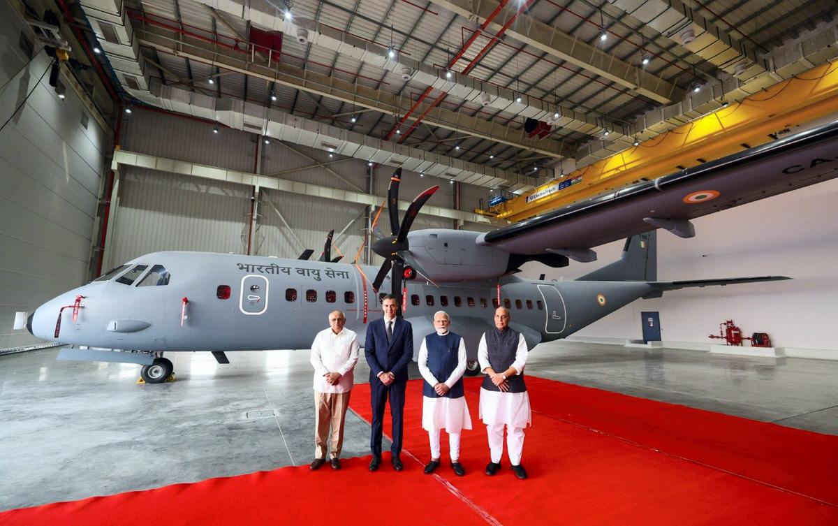 PM Modi, Spanish PM launch C-295 aircraft manufacturing facility in Vadodara