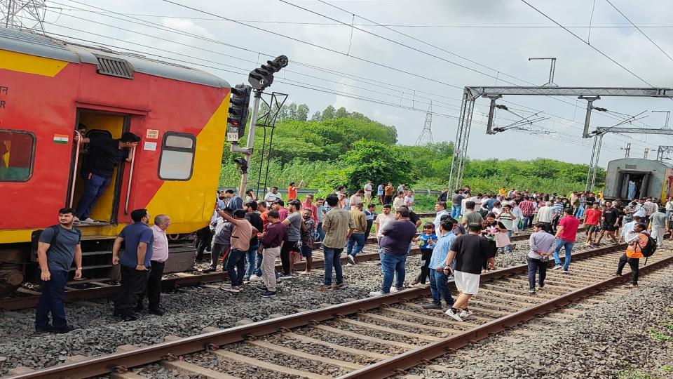 Double-Decker Train Coaches Separate Near Surat, no casualties