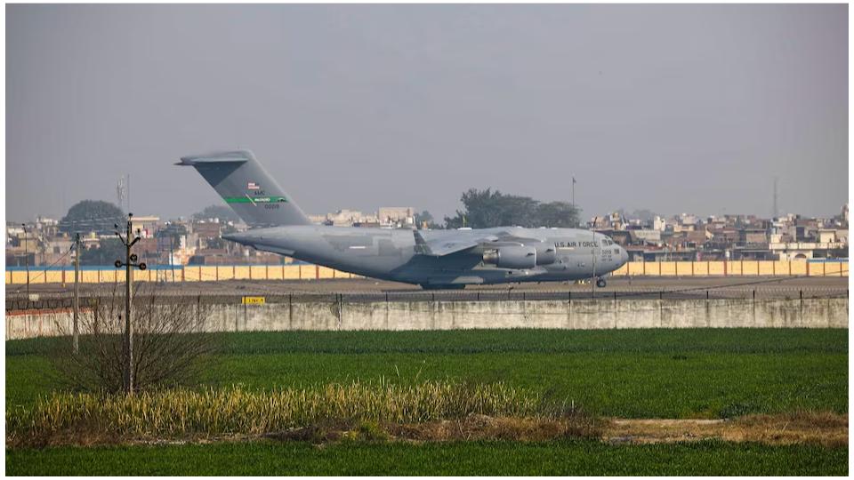 US aircraft carrying illegal Indian immigrants lands at Amritsar airport