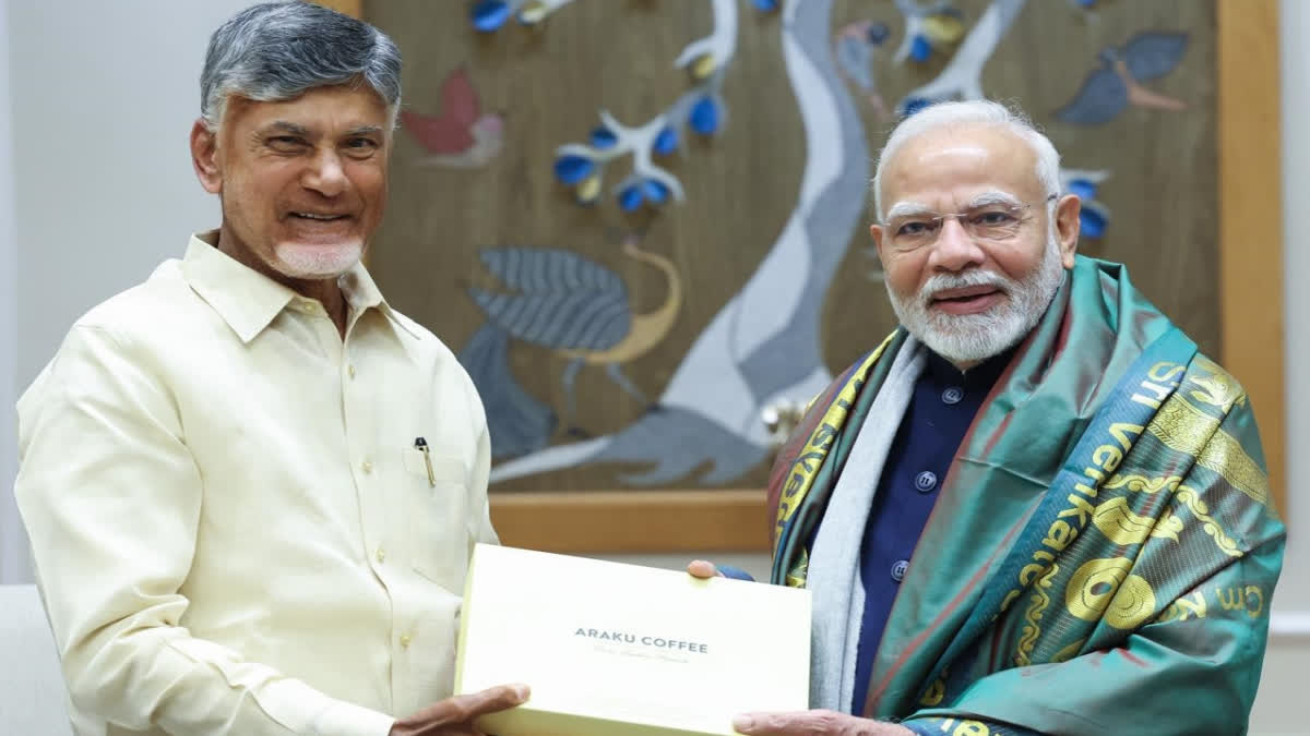 Andhra Pradesh CM Chandrababu Naidu meets Prime Minister Modi