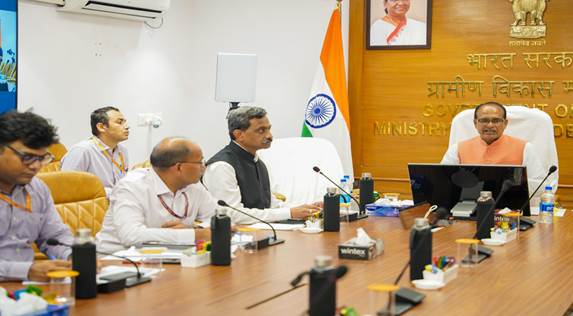 Rural Development Minister Shivraj Singh Chouhan chairs review meeting of MGNREGS