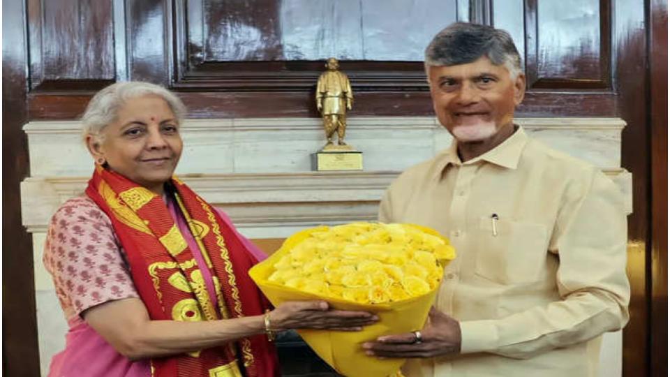 Andhra Pradesh CM thanks FM for recognizing needs of state in Union Budget