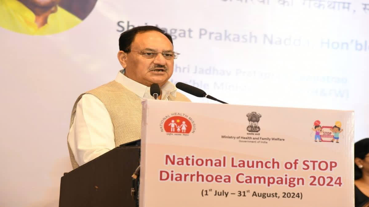 JP Nadda Launches National STOP Diarrhoea Campaign 2024