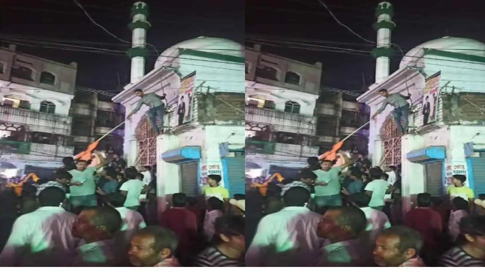 Bihar police arrest man who hoisted saffron flag on mosque