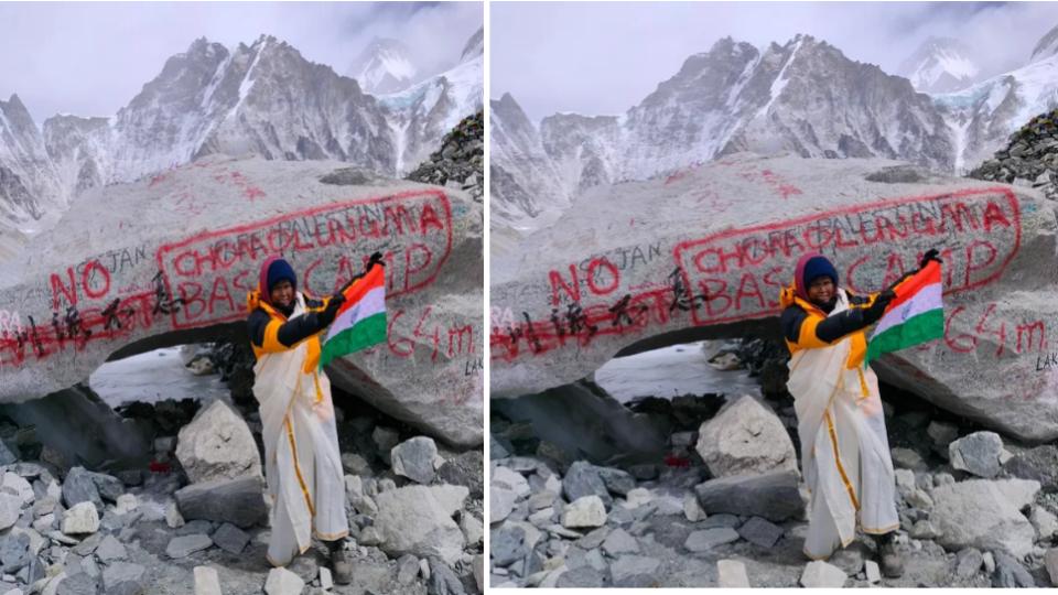 59-year-old Kerala woman reaches Everest Base Camp solo using YouTube tips