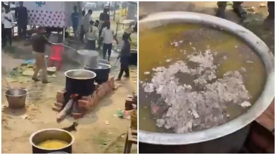 Police officer suspended for mixing ash in Maha Kumbh feast