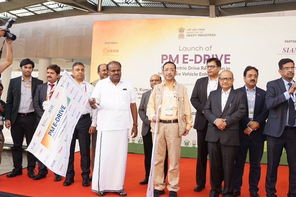 Union Minister H D Kumaraswamy Launches PM E-DRIVE Scheme