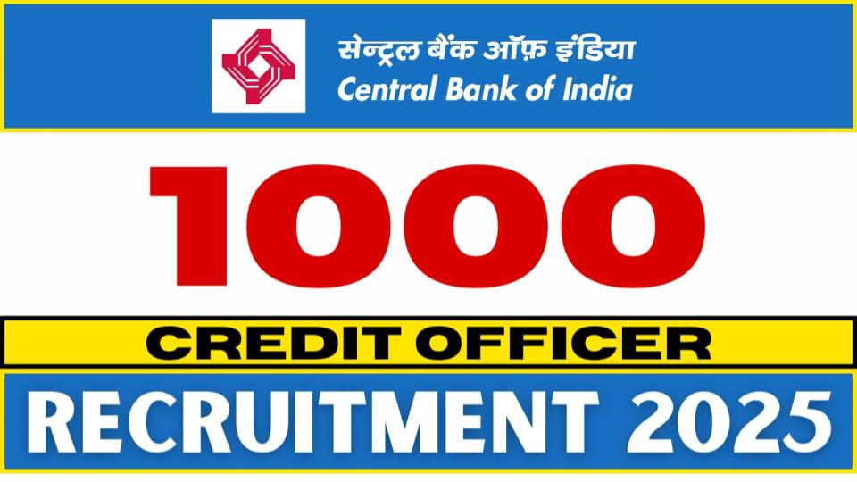 Central Bank of India announces recruitment drive for 1000 posts