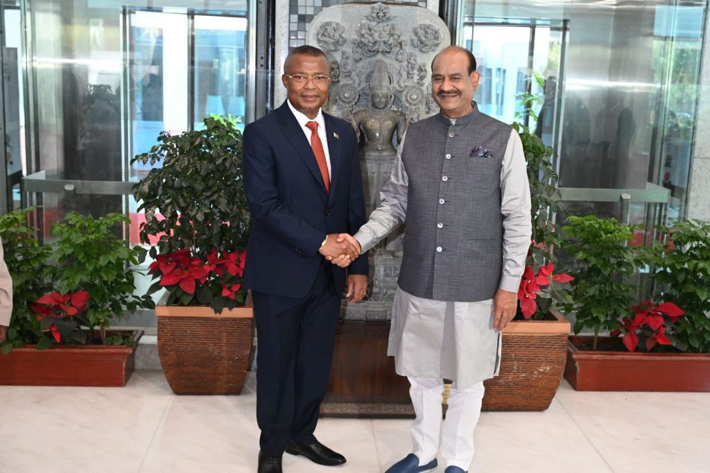 Lok Sabha Speaker Om Birla meets with a Parliamentary Delegation from Madagascar