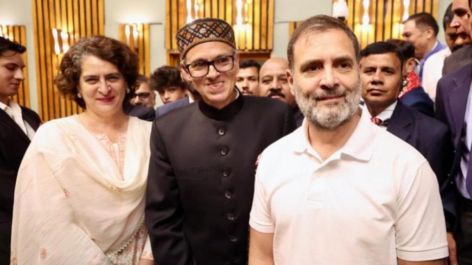 Priyanka Gandhi extends wishes to CM Omar Abdullah