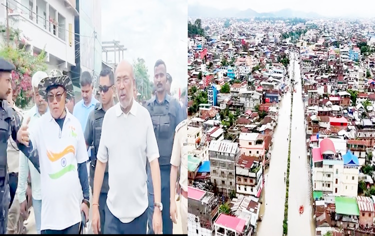 Manipur CM N Biren Singh Visits Flood Affected Areas In Imphal