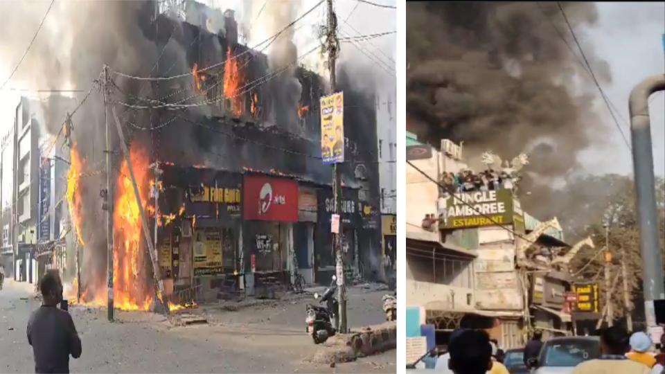 Video of Fire breaks out in Delhi’s Rajouri Garden restaurant