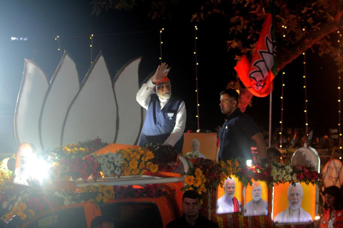 PM Modi holds mega roadshow in Bihar