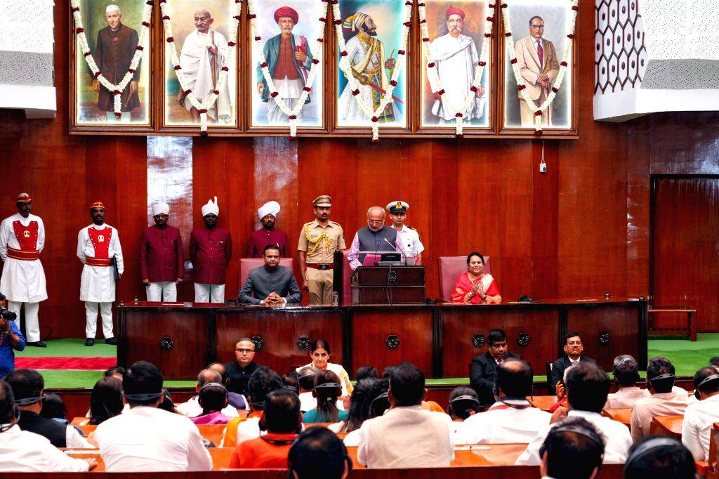 Governor C. P. Radhakrishnan addresses joint session of both Houses of Maharashtra Legislature