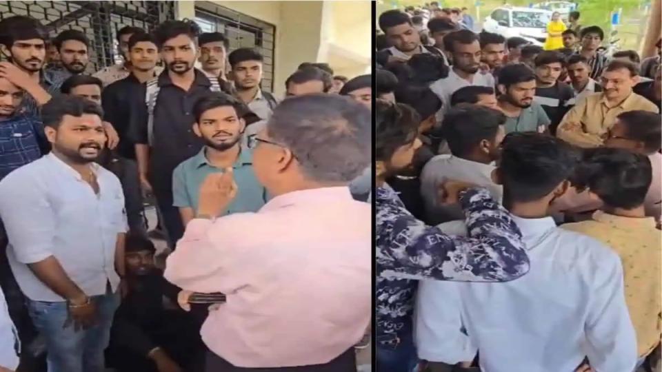 ABVP holds protest against Muslim professor for ‘promoting Islam’ in MP