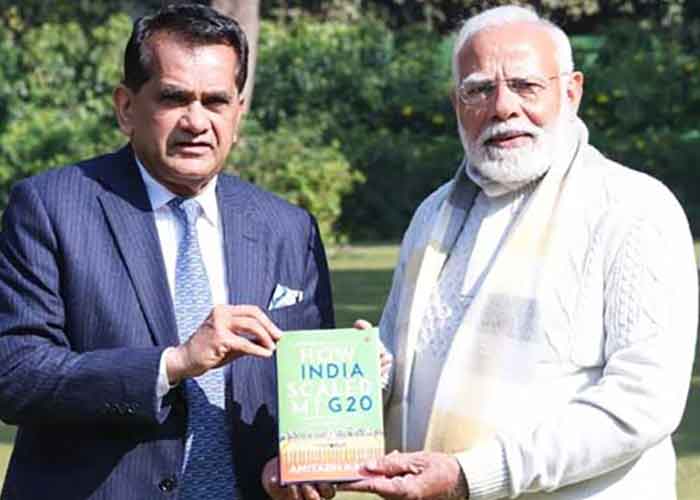 PM Modi Praises G-20 Sherpa Amitabh Kant’s Book ‘How India Scaled Mt. G-20’