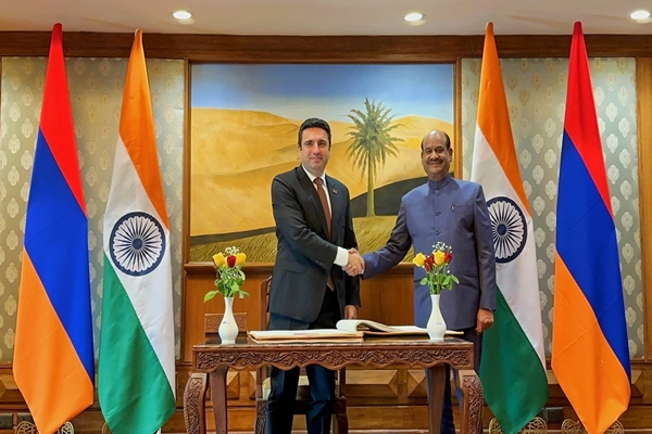 Speaker Om Birla holds bilateral meeting with Armenia National Assembly President