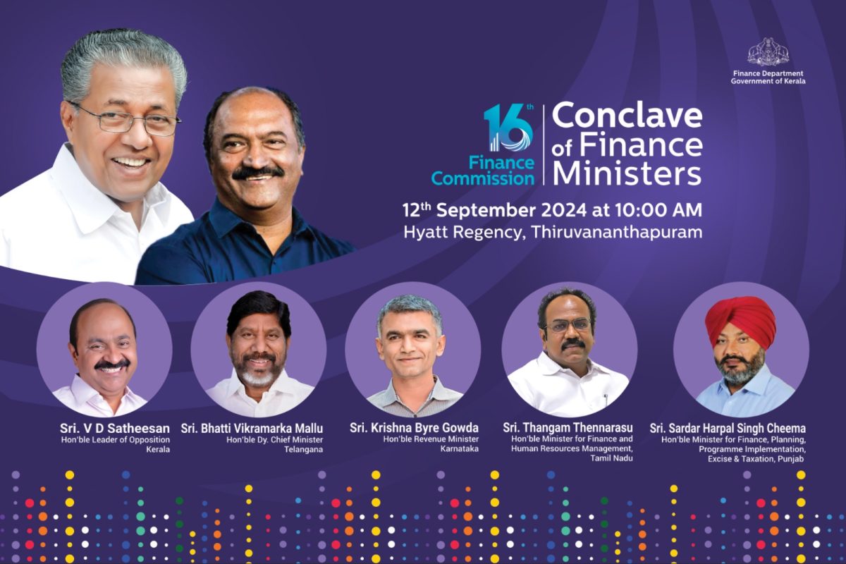 Kerala to host Finance Ministers conclave of five States in Thiruvananthapuram