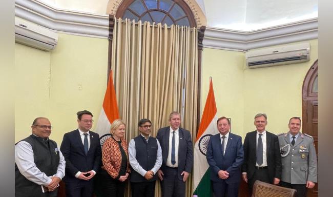 Foreign Secretary Vikram Misri meets with members of German Parliament in Delhi