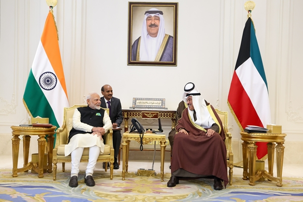 PM Modi meets with Crown Prince of Kuwait, Sheikh Sabah Al-Khaled Al-Hamad Al-Mubarak Al-Sabah