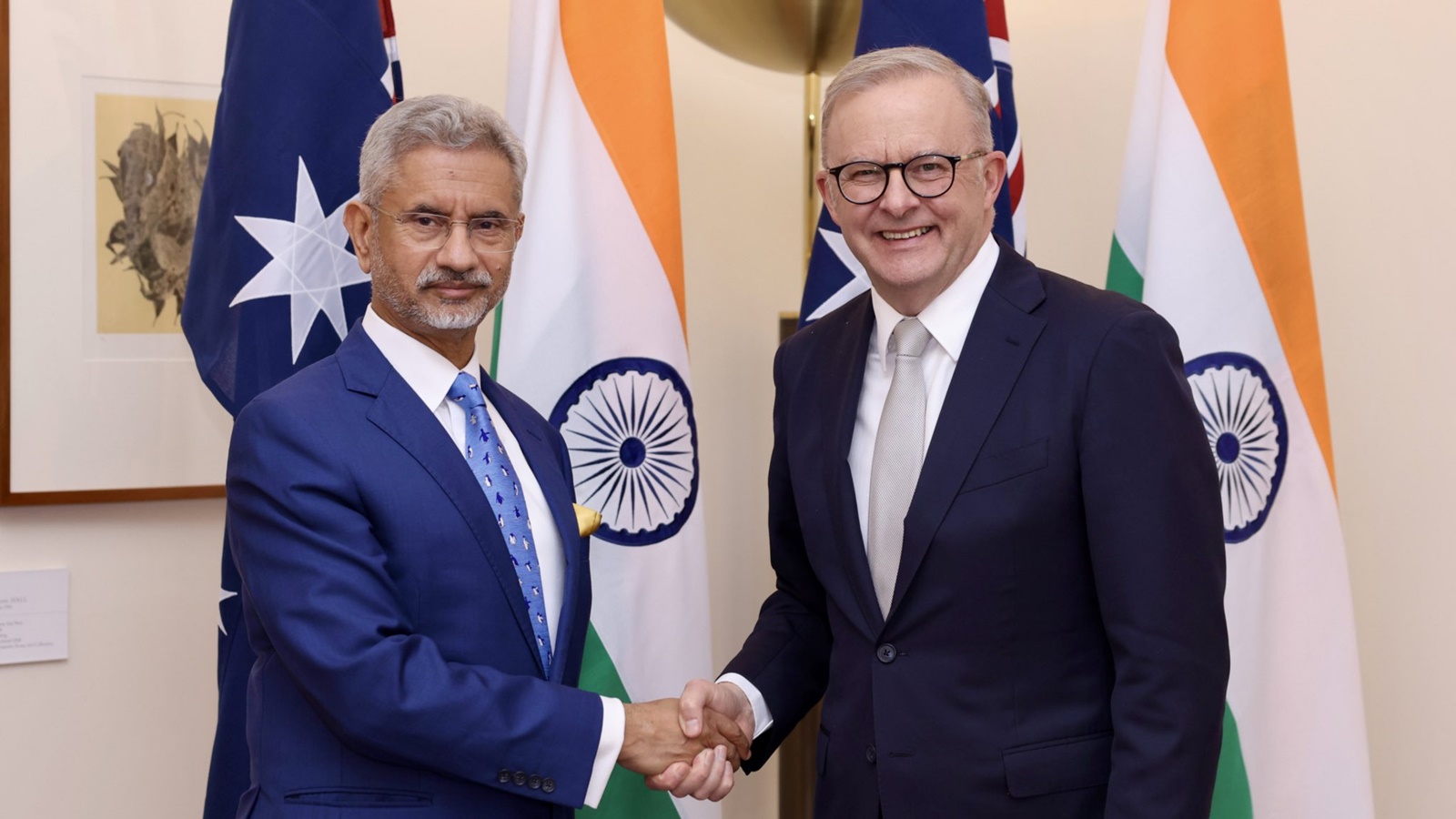 EAM Dr. S Jaishankar calls on Australian PM Anthony Albanese in Canberra