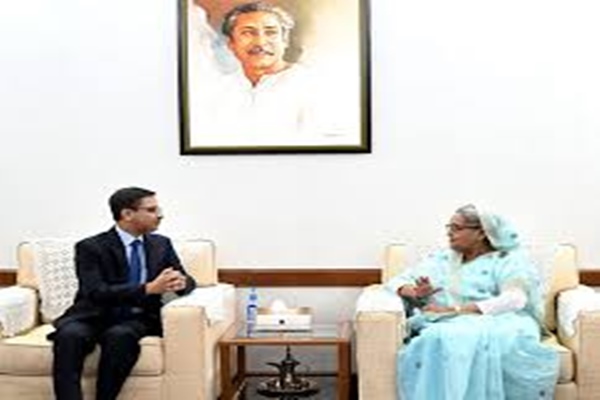 Indian High Commissioner Pranay Verma Meets Bangladesh PM Sheikh Hasina