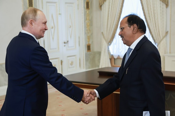 NSA Ajit Doval meets Russian President Vladimir Putin