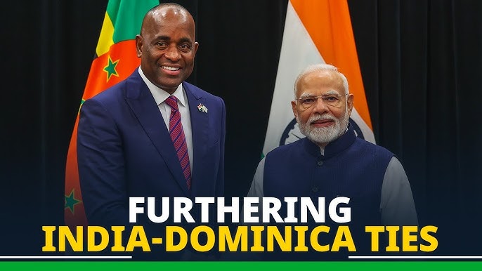 PM Modi meets Dominican counterpart Roosevelt Skerrit on sidelines of 2nd India-CARICOM Summit in Guyana