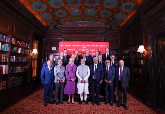 PM Modi encourages tech companies to foster bilateral collaborations across various sectors