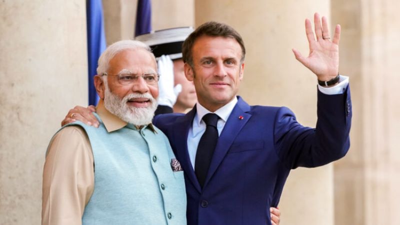 PM Modi to hold talks with French President Emmanuel Macron today 